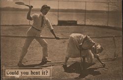 Could You Beat It? Tennis Postcard Postcard 