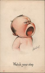 Baby Crying Postcard