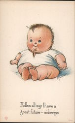 Fat Baby Postcard