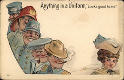 Anything in a uniform looks good to me. Postcard