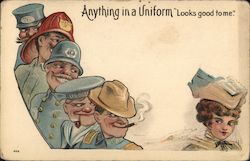 Anything in a uniform looks good to me. Comic Postcard Postcard Postcard