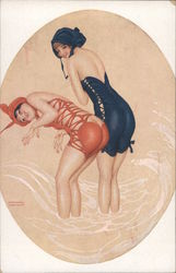 La Mer Fleurie Art Nouveau Postcard Postcard Postcard