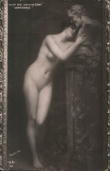 Salon 1910. Gabriel de Cool. "Confidence". Creveax. photo Postcard