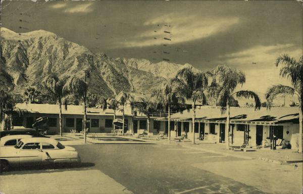 Apartment Complex Among Palm Trees Palm Springs California