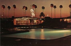 Sunset at the Fairway Motor Hotel Postcard