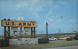 Main Gate, Fort Hood Postcard