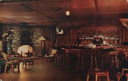 Burl Room Rustic Cocktail Lounge in the World Famous Brookdale Lodge California Postcard Postcard Postcard