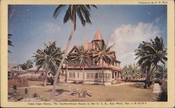 Casa Cayo Hueso, The Southernmost House in the USA Key West, FL Postcard Postcard Postcard