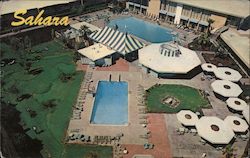Pool Area at the Sahara Hotel Postcard