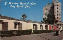 El Mirador Motel & Apts Long Beach, CA Postcard Postcard Postcard