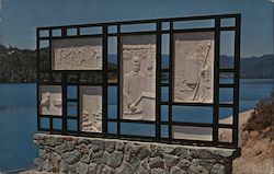 The Kennedy Memorial on the Shores of Whiskeytown Lake Postcard