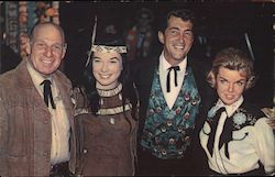 Shirley Mclaine, Mr. & Mrs. Dean Martin and Leo Durocher Postcard