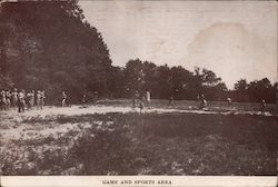 Game and Sports Area, Methodist Conference Center Camp Browns Mills, NJ Postcard Postcard Postcard