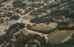 Aerial View of Memorial Stadium and McCormick Field Postcard