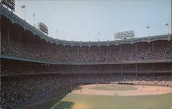 View of Yankee Stadium from end of right field grandstand. Postcard