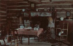 The Combined Kitchen Dining Room and Guest Sitting Room of the Rutledge Tavern, New Salem State Park, Lincoln's New Salem, Illin Postcard