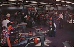 The Machine Shop Department at the Technical High School Postcard