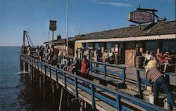 View of Fishermen's Wharf Redondo Beach, CA Postcard Postcard Postcard