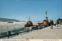 Coast Guard Ice Breakers in Northport Harbor Postcard