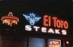 El Toro Steaks - South of the Border Postcard