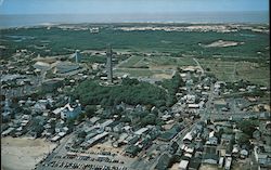 Aerial View of Provincetown Cape Cod Massachusetts Postcard Postcard Postcard