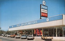 Fred Oakley Motors Postcard