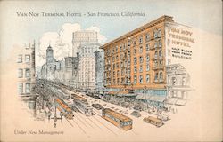Van Noy Terminal Hotel San Francisco, CA Postcard Postcard Postcard