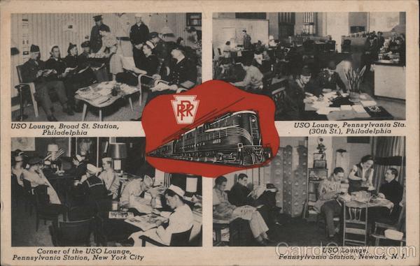 U.S.O. Lounges, Pennsylvania Railroad System USO