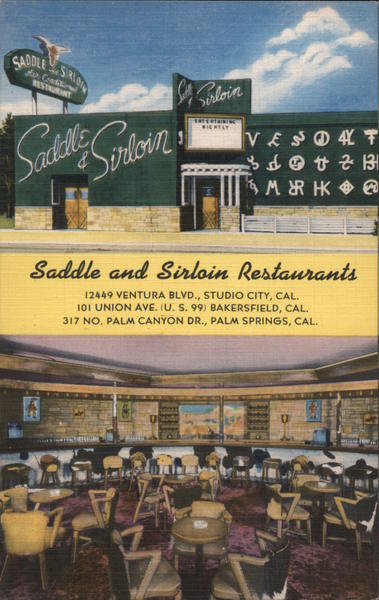 Saddle and Sirloin Restaurants Studio City California