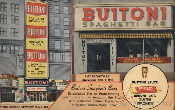 Buitoni Spaghetti Bar New York City