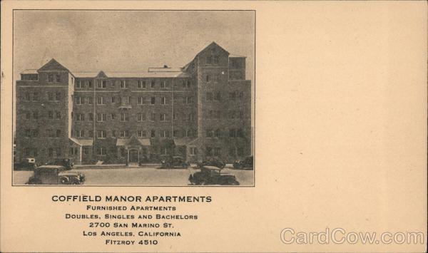 Coffield Manor Apartments Los Angeles California