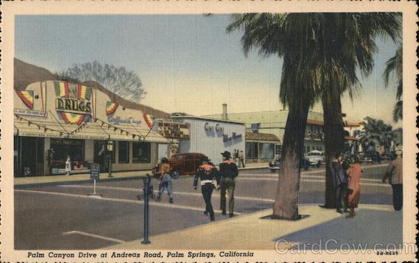 Palm Canyon Drive at Andreas Road Palm Springs California