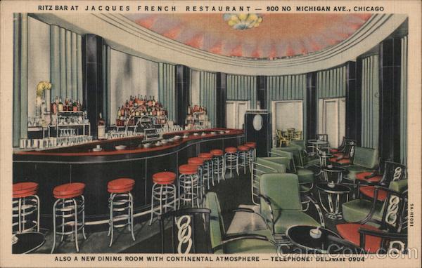 Ritz Bar at Jacques French Restaurant Chicago Illinois