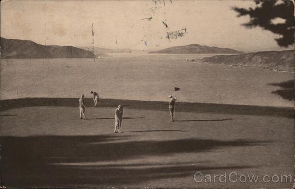 Golf Links Lincoln Park, Overlooking Golden Gate Bridge San Francisco California
