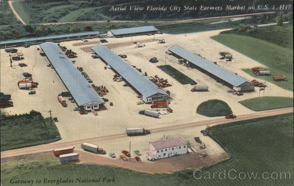Aerial View Florida State Farmers Market Florida City