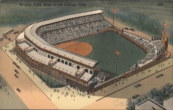 Wrigley Field, Home of the Chicago Cubs Illinois