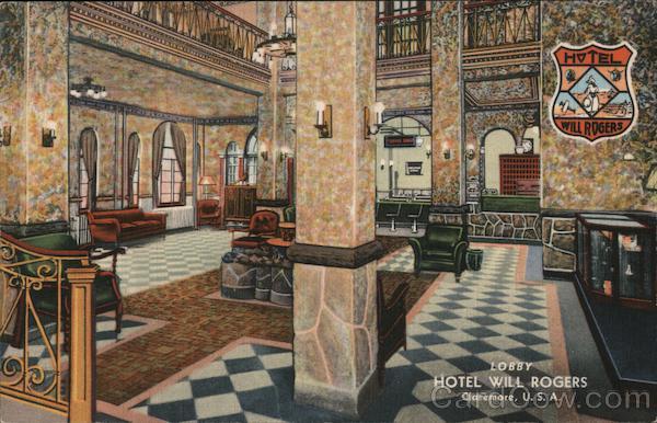Hotel Will Rogers lobby Claremore Oklahoma