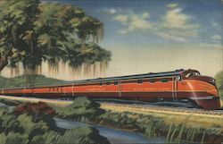 Gulf, Mobile and Ohio Streamliner Postcard