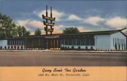 Gang Sue's Tea Garden Porterville, CA Postcard Postcard Postcard