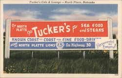 Tucker's Cafe and Lounge Postcard