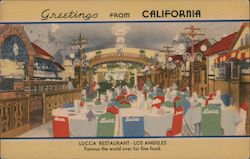 Lucca Restaurant Los Angeles, CA Postcard Postcard Postcard