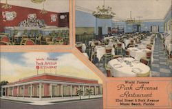 Park Avenue Restaurant Miami Beach, FL Postcard Postcard Postcard