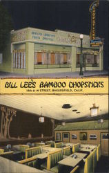 Bill Lee's Baboo Chopsticks Bakersfield, CA Postcard Postcard Postcard