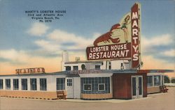 Marty's Lobster House Postcard
