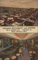Williams Restaurant and Lounge Postcard