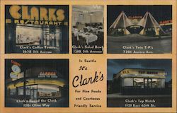 Clark's Restaurant Enterprises Postcard