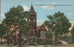 First Methodist Church and Acker Memorial Building Anniston, AL Postcard Postcard Postcard