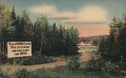 This is GODS country. Why set it on fire and make it look like Hell Postcard