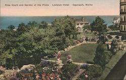 Rose Court and Garden of the Pines - Lookout Hotel Postcard