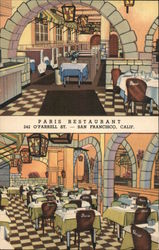 Paris Restaurant Postcard
